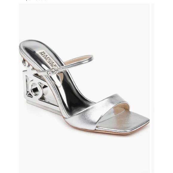 Badgley Mischka Women’s Luna Wedge Slide Sandal - Picture 1 of 8